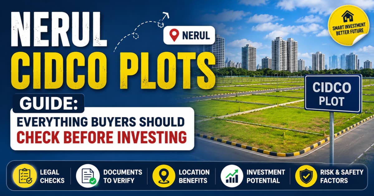 Nerul CIDCO Plots Guide: Everything Buyers Should Check Before Investing | Navi Mumbai Property Market Insight