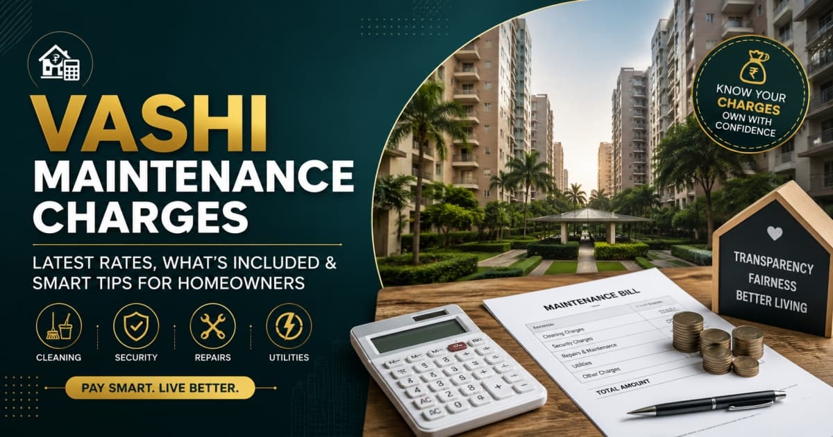 Vashi Maintenance Charges: What Homebuyers Should Know Before Buying a Flat | Navi Mumbai Property Market Insight