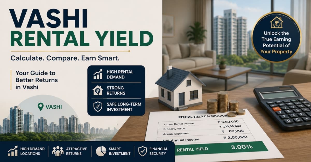 Vashi Rental Yield: A Practical Guide for Property Investors in Navi Mumbai | Navi Mumbai Property Market Insight