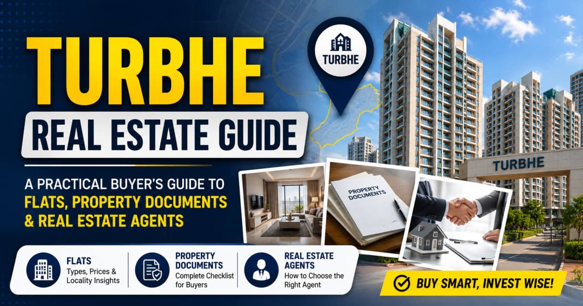 Turbhe Real Estate Guide: A Practical Buyer’s Guide to Flats, Property Documents & Real Estate Agents | Navi Mumbai Property Market Insight