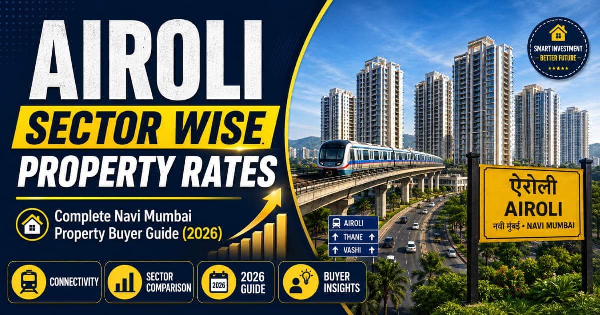 Airoli Sector Wise Property Rates: Complete Navi Mumbai Property Buyer Guide (2026) | Navi Mumbai Property Market Insight