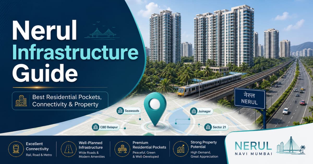 Nerul Infrastructure Guide: Best Residential Pockets, Connectivity & Property Buying Insights | Navi Mumbai Property Market Insight